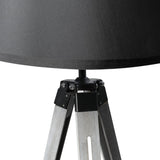 EMITTO Tripod Wooden Floor Lamp Shaded Grey-1910112866611105795
