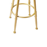 Levede 1x Bar Stools Velvet Kitchen Green-1910113238184497155