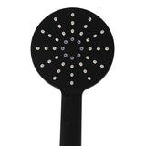 Shower Head High Pressure Set Rain Round Black-1910113243339296771