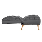 Levede Accent Chair Sofa Recliner Adjustable Grey-1910113169750233091