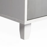 PaWz Enclosed Cat Litter Cabinet Box Grey-1910112468982697987