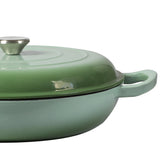 TOQUE 3.5L Enamel Dutch Oven Pan in Green Colour-1910112821052575747