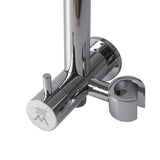Shower Head High Pressure Set Rain Round Silver-1910113243528040451