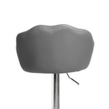 Levede 2x Bar Stools Kitchen Gas Lift Grey-1919892921260314627