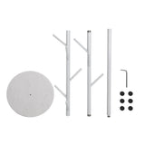 Levede Coat Rack Hat Clothes Stand Hanger White-1910113319474302980