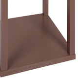 EMITTO LED Floor Lamp with Storage Shelf Brown-1910112865071796228