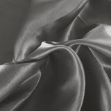 DreamZ Silky Satin Quilt Cover Set Bedspread Dark Grey Double-1910113197155815428