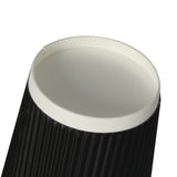 200 Pcs 16oz Disposable Takeaway Coffee Black-1910113172975652868