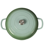 TOQUE 3.5L Enamel Dutch Oven Pan in Green Colour-1910112821052575748