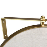 Yezi 360? Swivel Wall Mirrors 140cm x35cm Oval Shape Gold Frame-1910113318367006724
