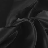 DreamZ Silky Satin Quilt Cover Set Bedspread Black King-1910113197315198980