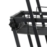 Levede 3 Tier Kitchen Trolley Cart Swivel Black Colour-1910112822990344196