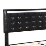 Levede  Floating Bed Frame Double with Headboard LED Lights Mattress Base-1937319784794427396