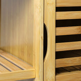 Levede  Bathroom Bamboo Storage Cabinet Natural-1917016713598210052