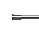 Marlow Satin Nickel Curtain Rod Steel Quiet Rail Pole Pommel Set Adjustable-1937319787935961092