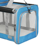 Pawz 3 in 1 Pet Soft Crate Dog Cat Carrier M Size Blue-1937319816692109316