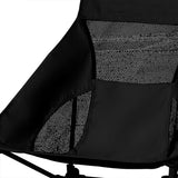 Levede Camping Chair Folding Outdoor Large Black-1910112916137447428