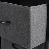Levede Storage Cabinet Tower Chest Dark Grey-1917016725942046724