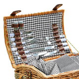 4 Person Picnic Basket Baskets Set Outdoor-1910113180135329796