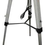EMITTO Tripod Wooden Floor Lamp Shaded Grey-1910112866611105796