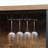 Levede Bar Cabinet Buffet Sideboard Walnut-1917016727506522116