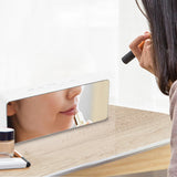Alarm Clock Digital Led Mirror Desk Silver-1910113082798116864