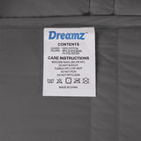 Dreamz Weighted Blanket Cotton Heavy Grey Single-1910113226440445956