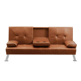Levede Sofa Bed Adjustable Recliner Brown-1910113319998590980