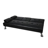 Levede Sofa Bed Adjustable Recliner Black-1910113319843401732