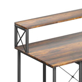 Levede Office Gaming Computer Desk Brown-1937319786035941380