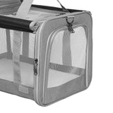 Pawz 3 in 1 Pet Soft Crate Dog Cat Carrier M Size Grey-1937319816847298564