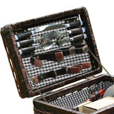4 Person Picnic Basket Set Outdoor Baskets-1910113179455852548