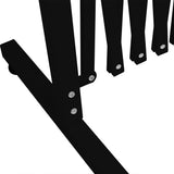 Garden Security Fence Gate Expandable Black-1910113189136306180