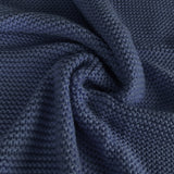 DreamZ Knitting Throw Blanket Cushion Navy-1910113223319883780