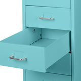 Levede 6 Drawer Office Cabinet Drawers Turquoise-1922897593680138244