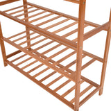 Levede 2x 4 Tier Bamboo Shoe Rack Shoes-1910113026560888836