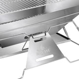 Levede Portable Folding BBQ Charcoal Grill Silver-1937319812862709764