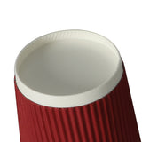 1000 Pcs 8oz Disposable Takeaway Coffee Red-1910113172346507268