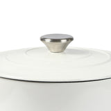 TOQUE 4L Enamel Dutch Oven Pot in White Colour-1910113168638742533