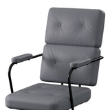 LEVEDE Ergonomic Office Chair Computer PU Grey-1937319820773167109
