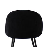 Levede 2x Dining Chairs Kitchen Cafe Black-1910113282501513221
