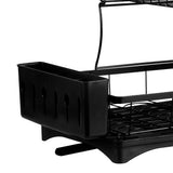 TOQUE Detachable Dish Drying Rack Cutlery Black-1910113166705168389