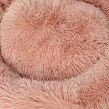 PaWz Pet Bed Cat Dog Donut Nest Calming M Pink Medium-1910113143946874885