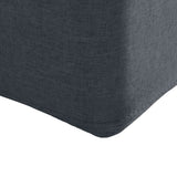 Levede Gas Lift Bed Frame Fabric Base Double Dark Grey-1910113203266916357