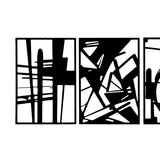 Yezi Metal Wall Art 4Pcs Abstract Minimalist Line Decor-1937319819355492357