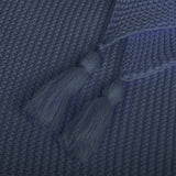 DreamZ Knitting Throw Blanket Cushion Navy-1910113223319883781