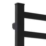 Heated Towel Rail Warmer Rack Wall Mounted Black-1910113122912440325