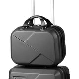Slimbridge 2pcs 20"Travel Luggage Set Dark Grey-1910112832037457925