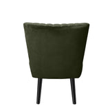 Levede Accent Chair Foot Stool Set Ottoman Green-1919892908174086149