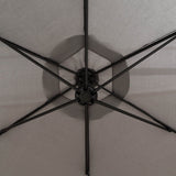 Mountview 3M Cantilever Umbrella Outdoor Grey Without Base-1910112909548195845
